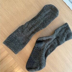 Forest Green Grip Socks